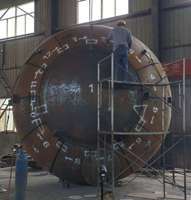 Đồ áp suất Đầu bể bán cầu ANSI Đầu đĩa Diameter 2100mm