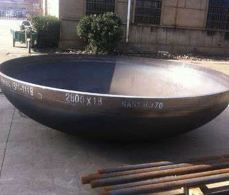OEM / ODM Thép Carbon Dished đầu cho tàu áp suất Cap đầu bướm