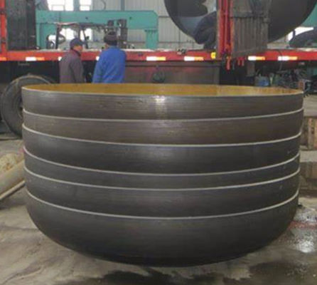 hàn thép cacbon nắp đầu Cap hình bầu dục đáy phẳng đầu đường kính lớn